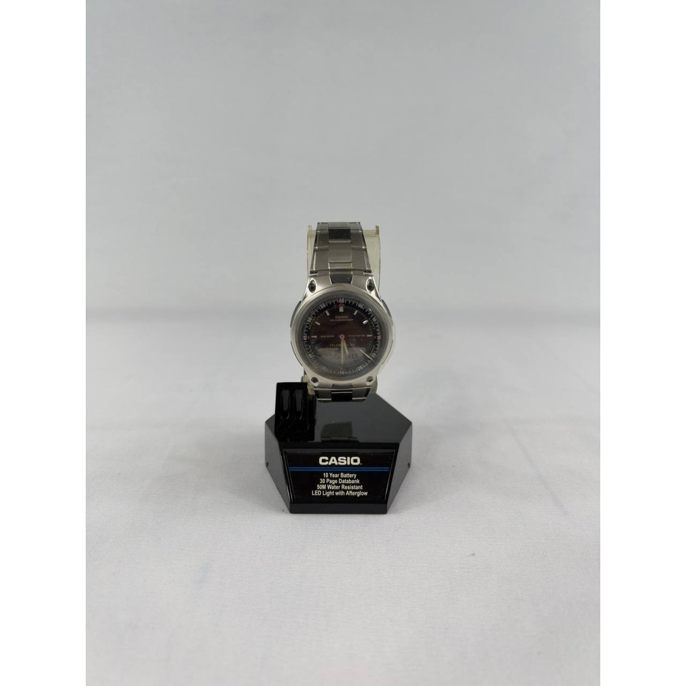 Casio AW-80D-1AV 2747 Telememo 30 Analog Digital Steel Watch w/ Box